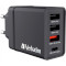 Зарядний пристрій VERBATIM 30W 1xUSB-C, 3xUSB-A, PD3.0, QC3.0 Wall Charger Black