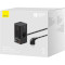 Зарядний пристрій BASEUS PowerCombo Digital PowerStrip 2AC+1U+1C+Retractable-C 65W Black w/USB-C cable (PSLR000301)
