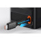 Зарядное устройство BASEUS PowerCombo Digital PowerStrip 2AC+1U+1C+Retractable-C 65W Black w/USB-C cable (PSLR000301)