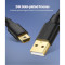 Кабель UGREEN US132 USB-A to Mini-USB 1м Black (10355)