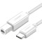 Кабель UGREEN US241 USB-C to USB-B 1м White (40560)