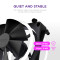 Комплект вентиляторов NZXT F140 RGB Duo Black 2-Pack (RF-D14DF-B1)