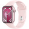 Смарт-годинник APPLE Watch Series 9 GPS 41mm Pink Aluminum Case with Light Pink Sport Band M/L (MR943QP/A)