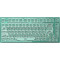 Клавіатура бездротова FL ESPORTS Q75 SAM Kailh Clione Limacina Switch Green Ice Transparent