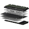 Клавиатура беспроводная FL ESPORTS Q75 SAM Kailh MX Cool Mint Switch Dark Ice Transparent