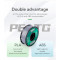 Пластик (філамент) для 3D принтера ESUN PETG 1.75mm, 1кг, Magenta (PETG175PP1)