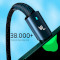 Кабель ESSAGER Sunset Fast Charging Data Cable 7A USB-A to Type-C 0.5м Black (EXC7A-CGB01-P)