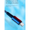 Кабель ESSAGER Sunset Fast Charging Data Cable 7A USB-A to Type-C 0.5м Black (EXC7A-CGB01-P)
