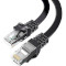 Патч-корд плоский ESSAGER TopSpeed Ethernet Flat Cable STP Cat.6 10м Black (EXCWXB-JSF01)