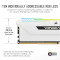 Модуль пам'яті CORSAIR Vengeance RGB Pro SL White DDR4 3600MHz 32GB Kit 4x8GB (CMH32GX4M4D3600C18W)