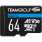Карта памяти TEAM microSDXC Elite 64GB UHS-I U3 V30 A1 Class 10 + SD-adapter (TEAUSDX64GIV30A103)