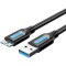 Кабель VENTION USB 3.0 A Male to Micro-B Male Cable 1.5м Black (COPBG)