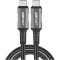 Кабель ACEFAST C1-09 USB-C to USB-C 240W 1м Black Gray