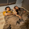 Надувной матрас NATUREHIKE Outdoor Inflatable Sleeping Pad 200x150 Brown (CNH23DZ10001-M)