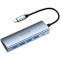 USB-хаб JELLICO HU-51 USB-C to 4xUSB3.0, Micro-USB