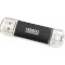 Флешка VERICO Hybrid Classic 64GB USB+Micro-B2.0 Black (1UDOV-MIBK63-NN)