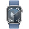 Смарт-годинник APPLE Watch Series 9 GPS 45mm Silver Aluminum Case with Winter Blue Sport Loop (MR9F3QP/A)