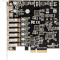 Адаптер FRIME PCIe to USB3.2 Gen2 Type-A+C (6+2) ASM3142+VL822 (ECF-PCIETOUSB013)