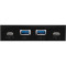 USB хаб в панель 3.5" FRIME USB 3.1 2 x Type-A & 2 x Type-C VL820 Black (ECF-FP2XTA&2XTC.32)