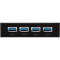 USB хаб у панель 3.5" FRIME USB 3.1 4 x Type-A VL820 Black (ECF-FP4XTA.31)