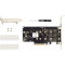 Контроллер FRIME PCIe x8 to 2 x M.2 (M-Key NVMe) PI6C20400BLE (ECF-PCIETOSSD018.LP)