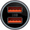 Автомобільний зарядний пристрій BASEUS Golden Contactor Max Dual Fast Charger U+U 60W Dark Gray (CGJM000013)