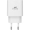 Зарядное устройство RIVACASE Rivapower PS4102 WD4 1xUSB-A, 1xUSB-C, PD3.0, QC3.0, 20W White w/Type-C to Type-C cable