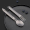 Набор дорожных столовых приборов NEXTOOL Titanium Outdoor Spoon & Fork (NE0124/KT5525)