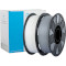 Пластик (филамент) для 3D принтера CREALITY Ender-PLA 1.75mm, 2кг, White/Gray (3301010328)