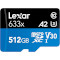 Карта памяти LEXAR microSDXC High Performance 633x 512GB UHS-I U3 V30 A2 Class 10 + SD-adapter (LSDMI512BB633A)