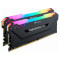 Модуль пам'яті CORSAIR Vengeance RGB Pro Black DDR4 3600MHz 64GB Kit 2x32GB (CMW64GX4M2D3600C18)