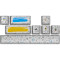 Набір кейкапів для клавіатури HATOR Double Shot PBT Keycaps Authentic Edition 8keys White (HTS-700)