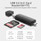 Кардридер VENTION USB3.0 SD+TF Card Reader Dual Drive Letter Black (CLKB0)