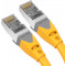 Патч-корд VENTION S/FTP Cat.6a 0.5м Yellow (IBHYD)