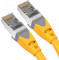 Патч-корд VENTION S/FTP Cat.6a 1м Yellow (IBHYF)