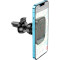 Автотримач для смартфона HOCO CA115 Blue Shark Air Outlet Magnetic Car Holder Black Metal Gray