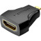 Адаптер VENTION Micro-HDMI Male to HDMI Female Adapter Micro-HDMI - HDMI Black (AITB0)