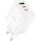 Зарядний пристрій HOCO C126A Pure power 1xUSB-A, 2xUSB-C, PD40W, QC3.0 White (6931474798725)