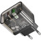 Зарядное устройство HOCO N34 Dazzling 1xUSB-A, 1xUSB-C, PD20W, QC3.0 Black (6931474799166)