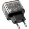 Зарядний пристрій HOCO N34 Dazzling 1xUSB-A, 1xUSB-C, PD20W, QC3.0 Black (6931474799166)