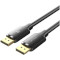 Кабель VENTION DisplayPort Male to Male 4K HD Cable DisplayPort 2м Black (HAKBH)