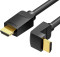 Кабель VENTION HDMI Right Angle Cable 90 Degree HDMI v2.0 1.5м Black (AARBG)