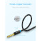 Кабель VENTION Male to Male Audio Cable jack 6.35 мм 2м Black (BAABH)