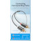 Кабель VENTION 3.5mm Male to 2RCA Male Adapter Cable mini-jack 3.5 мм - 2RCA 1.5м Black (BCLBG)