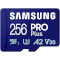 Карта пам'яті SAMSUNG microSDXC Pro Plus 256GB UHS-I U3 V30 A2 Class 10 + SD-adapter (MB-MD256SA/EU)