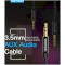 Кабель VENTION AUX Audio Cable mini-jack 3.5 мм 1.5м Black (BAGBG)
