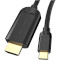 Кабель VENTION Male to Male USB-C - HDMI v1.4 1м Black (CGUBF)