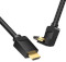 Кабель VENTION HDMI Right Angle Cable 270 Degree HDMI v2.0 2м Black (AAQBH)