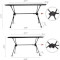 Кемпінговий стіл NATUREHIKE FT11 Detachable Aluminum Alloy Table 75.5x55.5см Black (6927595712474)