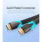 Кабель VENTION Flat Cable HDMI v1.4 5м Black (VAA-B02-L500)